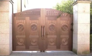铜艺庭院门